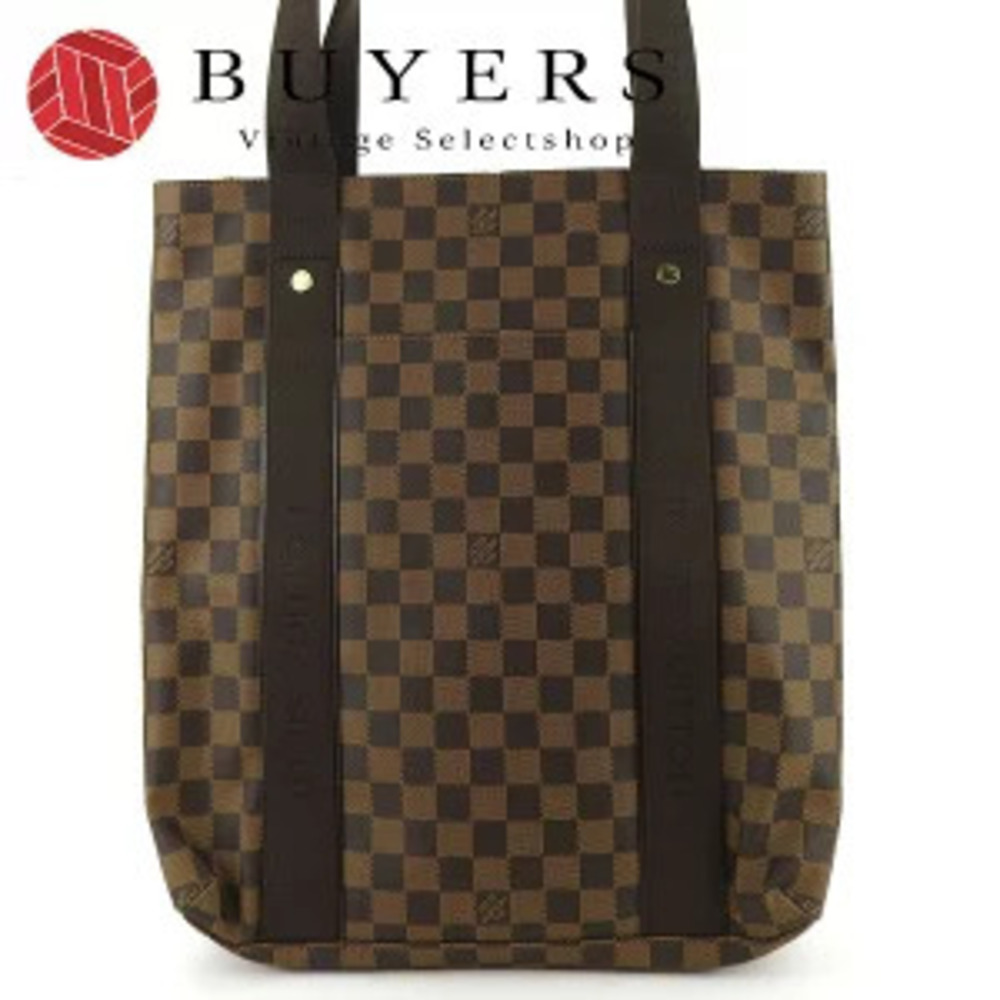 Louis Vuitton Tote Bag Cabas Bobour Damier Canvas Brown Shoulder